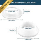 2 Sets Universal Sink Drain Gasket Thickened Silicone Seal Leak Proof Basin Kit
