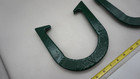Vintage Pair Of Ted Allen Professional Pitching Horseshoes - Very Rare Free Ship