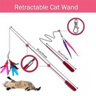 12 Pcs Cat Toy - Interactive Wand And Feather Toy With Refills For Indoor Cats 