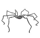 12 Ft  Giant Poseable Furry Black Foam Spider Halloween Decoration Prop New