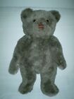 Vintage Applause 1985 Jointed Teddy Bear Plush 17  Stitched Nose Dark Brown Fur