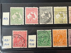 Australia 1913-24 Beautiful Collection Used In Stock Sheet  kangaroos  7a6050s