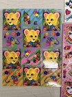 Vintage Lisa Frank Sticker Tote Dolphins  over 200 Stickers  12 Sheets 90s P943