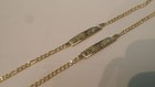 14kt Gold Filled Baby Id Bracelet With Free Engraving 5  Figaro   Cuban
