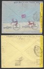 French Algeria Covers 1943 2 Censored Covers To Cairo And Geneve