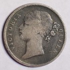 1840 British India One Rupee Silver Coin Km-457  15727