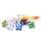 Round  Square Colors Loose Cubic Zirconia Aaaaa Cz Stone Gemstone