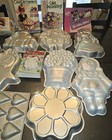 Large Lot Of Wilton Cake Pans And Tools  Cake Decorating