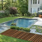 Wooden Garden Pathway Weather-resistant   Non-slip Patio Path Walkway Outdoor 