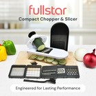 Fullstar 6-in-1 Vegetable Chopper White Black Food Dicer With Container