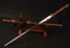 41  Rosewood Sharp Chinese Sword Katakirihadukuri Tang Dynasty Dao Folded Steel