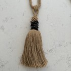 2- Curtain Tiebacks Handmade Decorative Curtain Holdbacks Rope With Tassel