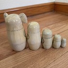 Vintage Koala Bear Animal Matryoshka Wooden Nesting Doll Set Of 5