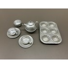 Childs Tea And Tarts 7 Pc Retro Pretend Playset  Vintage Doll Toy American Girl 
