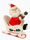 Vintage Holt Howard Santa In Sleigh Salt   Pepper Shakers Mcm Japan 1959 Rare