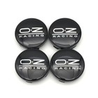 4pcs Oz Racing Wheel Center Caps 60mm 2 36  Wheel Hub Caps Center Black Silver