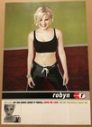 Robyn Rare 1997 Double Sided Promo Poster For Is Here Cd 18x26 Never Displayed