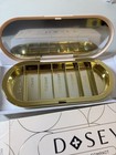 Dosey 7 Day Pill Compact Travel Pill Organizer W  Mirror - Blush gold - New 