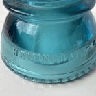 Antique Hemingray No 42 Aqua Blue Green Glass Insulator Made In The Usa