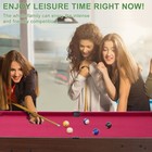 4ft Pool Table Foldable Billiard Table Kid Adult Mini Game Table 2 Cue Stick Red