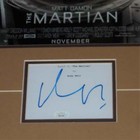 The Martian 11x17 Movie Poster Deluxe Framed With Matt Damon Autograph - Jsa