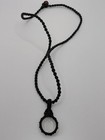Sri Shri Yantra Chakra Pendant On 19  Cord Necklace  Hand Etched Natural Quartz 