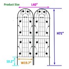 2 Pack Metal Garden Trellis 71  X 19 7  Rustproof Trellis For Climbing Plants