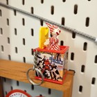 Vintage 1998 Basic Fun Jack In The Box Clown 1 5  Figure Miniature Toy Keychain