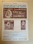 The Old Maid British Pressbook 1939 Bette Davis  Miriam Hopkins  Ultra Rare 