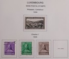 Luxembourg  - 1935 - 36 -  Lot Of Stamps  On Album Page - Used   Mh