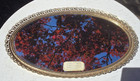 Vintage Oval Filigree Gold Tone Vanity Mirror Perfume Dresser Tray 12  X 7 5 