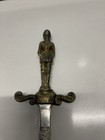 Vtg 12     Letter Opener W  Medieval Night Statue Handle