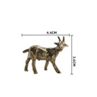 Brass Goat Animal Statue Small Sculpture Tabletop Figurine Home Decor Gifts