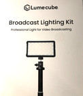New Lumecube Lc-blk Broadcast Lighting Kit Professional Video Light 4 Streaming