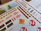 Kenner Ghostbusters Custom Ecto 1 Full Set Reproduction Stickers