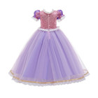 Disney-inspired Princess Rapunzel Costume Dress For Birthday Or Halloween Party