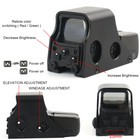Red Green Dot Reflex Sight Scope 551 Series Tactical Holographic Optic 20mm Rail