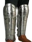 Medieval Knight Armor Greaves Leg Plate Armor Steel Warrior Cosplay Costume Item