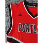 Adidas Portland Trail Blazers Jersey Mens Medium Red Good Damian Lillard 0 Nba