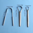 3pcs Stainless Steel Tongue Scraper Set - Oral Cleaning Tools For Fresh Breath