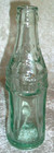 Vintage 1926 Green Glass Coca-cola Soda Water Stars Bottle Scranton Pennsylvania