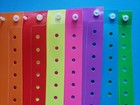 3 4  Assorted Plastic Vinyl Wristbands Wrist Bands For Events Red Blue Green