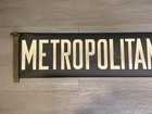 Nyc Subway Roll Sign Large Bmt Metropolitan Avenue Queens Brooklyn Williamsburg