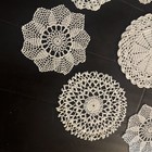 Vintage Lot 9 Handmade Crochet Doilies Mandala Flowers Coasters Blanket Making