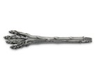 Pewter Metal Asparagus Pattern Asparagus Tongs 8  long X 3  wide X 1 25  tall