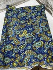 Vintage Mid Century Retro 70s Geometric Paisley Print   fabric Brady Bunch 45x2 Yd