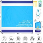 Beach Blanket 78    81   Oversized Lightweight Picnic Mat Waterproof Sandproof