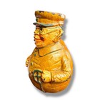 Vintage Railroad Train Conductor Ticket Collector Cast Iron Bank 7 Inch Tall