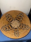 Amazing Vintage Handmade Native American Basket Woven Geometric Hopi  16in Huge 