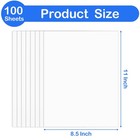 White Cardstock   40 Sheets Heavy Cardstock  8 5  X 11  Thick Printable Cardsto   